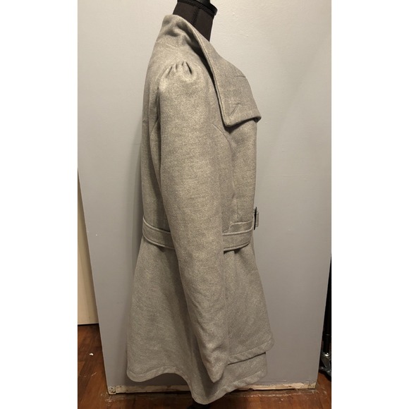 Wantdo Classy Women's Sz M Wrap Swing Coat with Belt and Skirted Hem - Picture 7 of 16